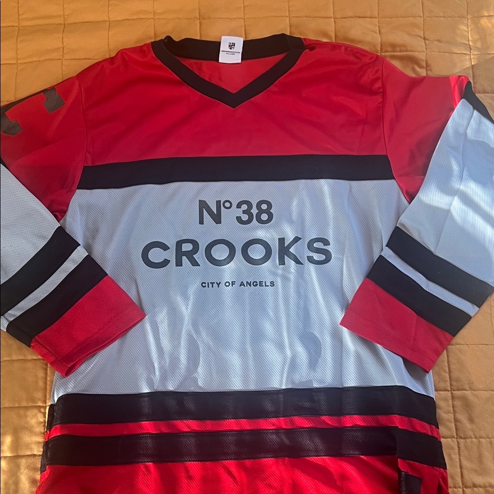 Crooks & Castles Red and Black Jersey